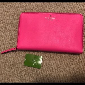 NEW! Kate Spade Hot Pink Travel Wallet